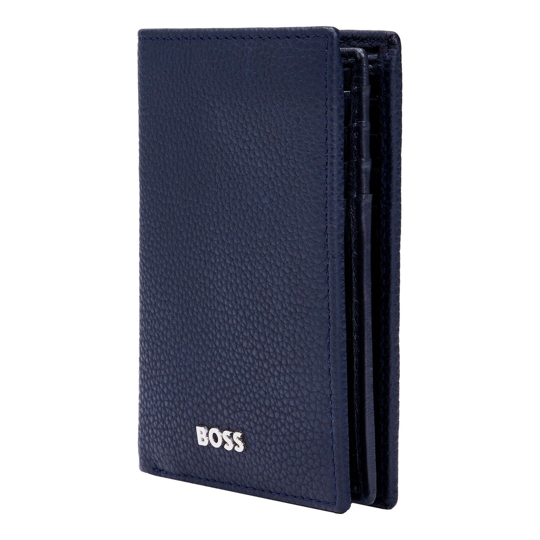 Hugo Boss Trifold Card Holder Classic Grained Navy HLF416N