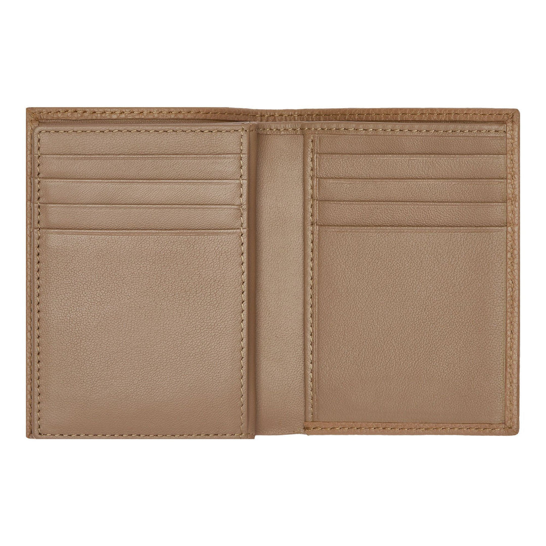Hugo Boss Trifold Card Holder Classic Grained Camel HLF416X