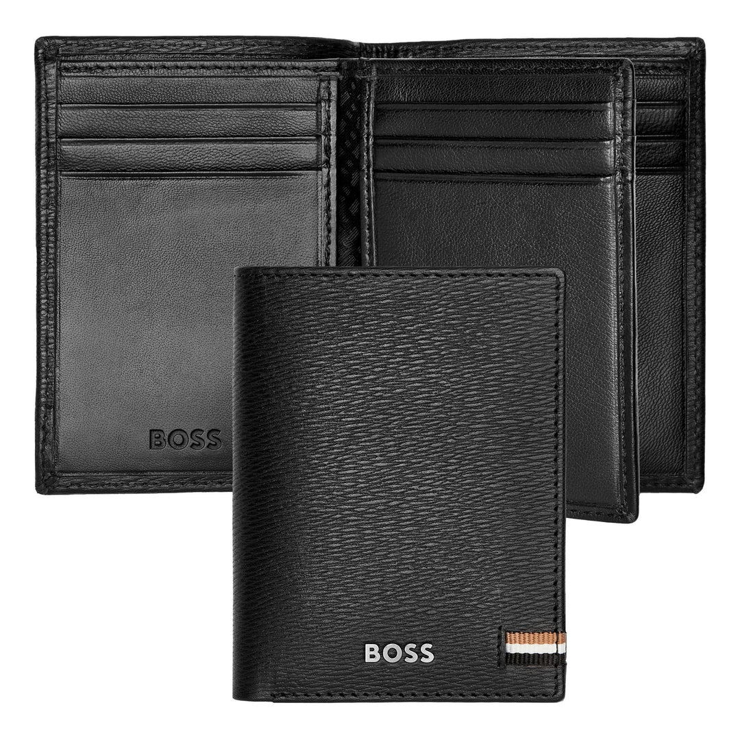 Hugo Boss Iconic Trifold Card Holder Black HLF421A