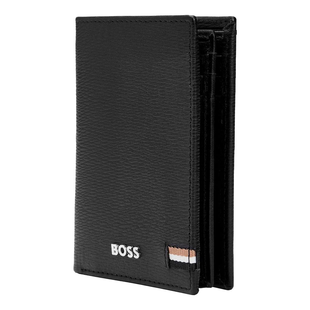 Hugo Boss Iconic Trifold Card Holder Black HLF421A