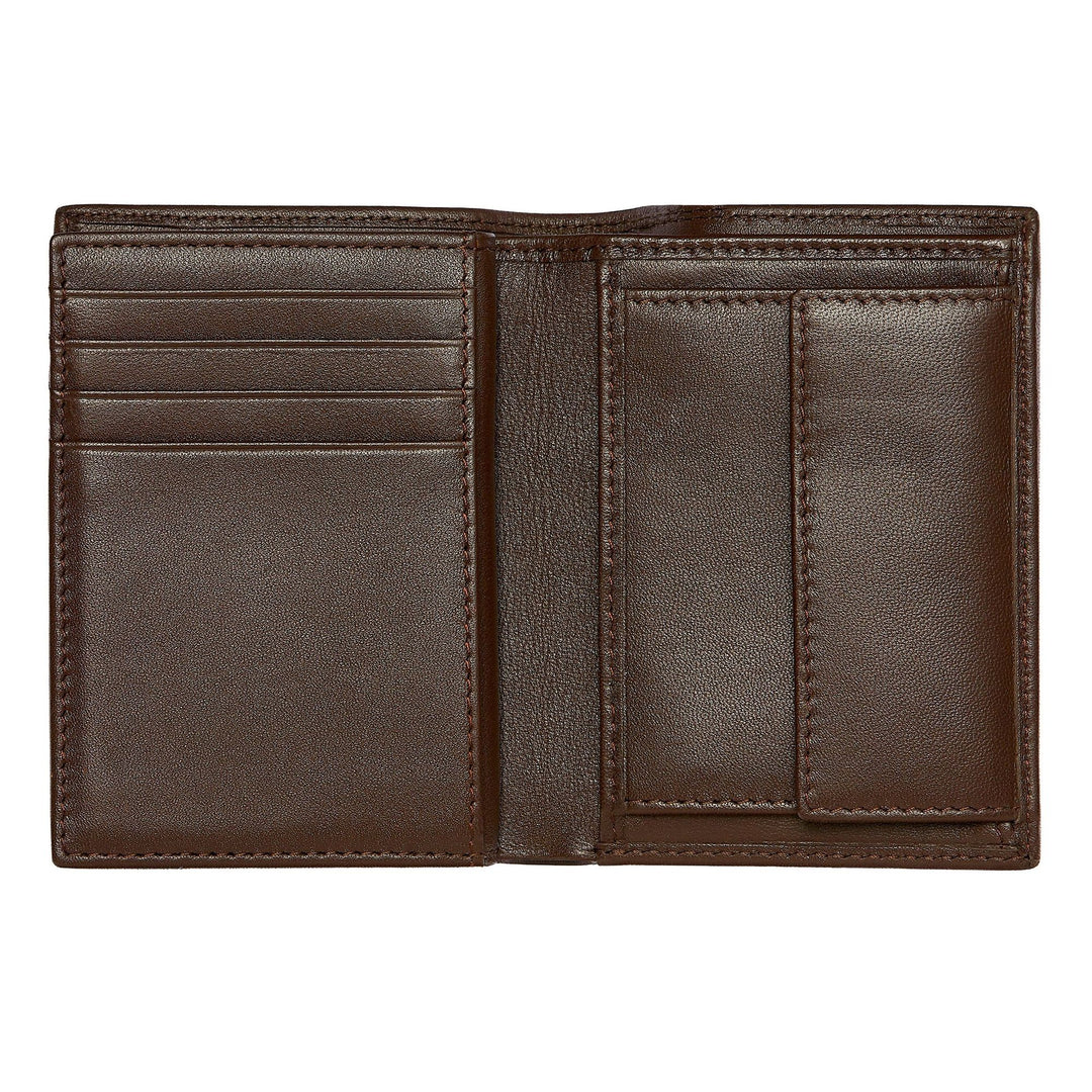 Hugo Boss Kartenhalter mit Klappe und Geldfach Classic Smooth Brown HLG403Y