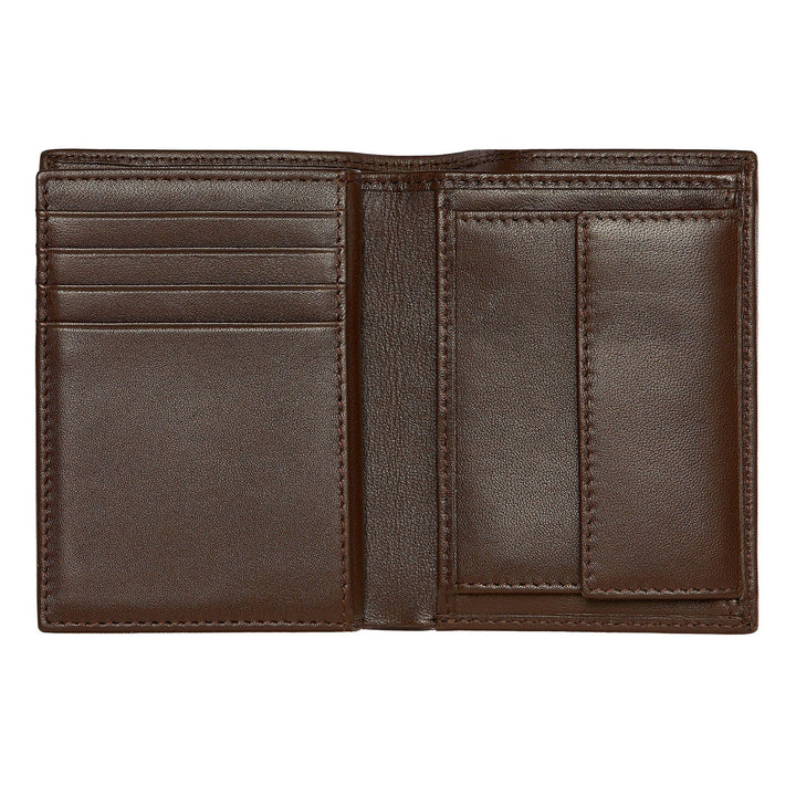 Hugo Boss Kartenhalter mit Klappe und Geldfach Classic Smooth Brown HLG403Y