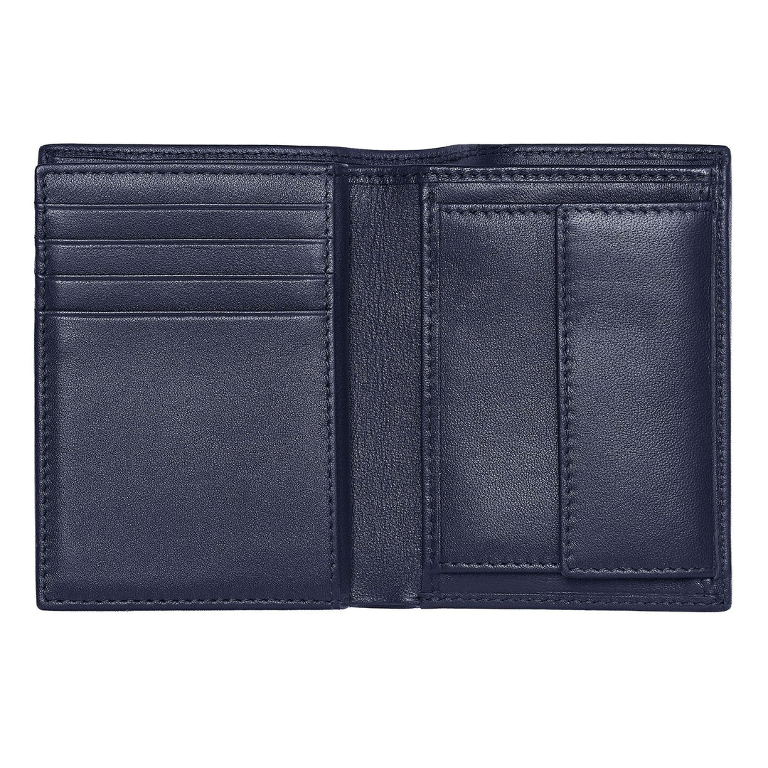 Hugo Boss Card Holder with Flap and Money Pocket Classic Grained Navy HLG416N