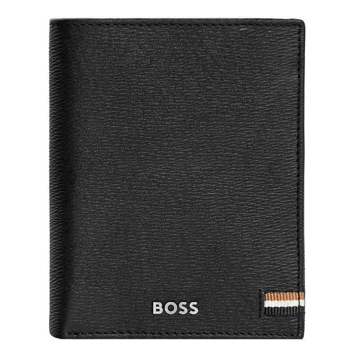 Hugo Boss Kartenetui mit Klappe und Geldfach Iconic Black HLG421A