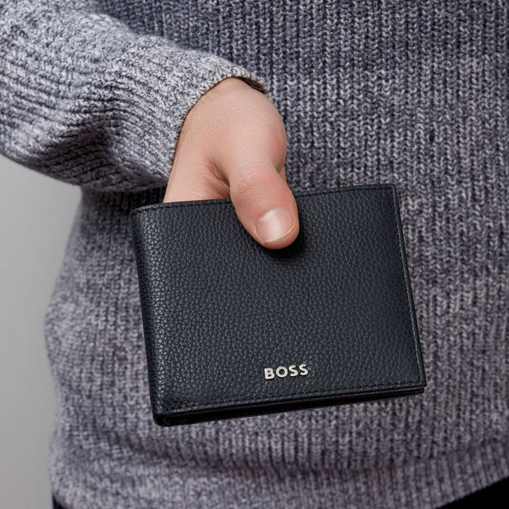 Hugo Boss Classic Granulated Black Money Wallet HLM416A