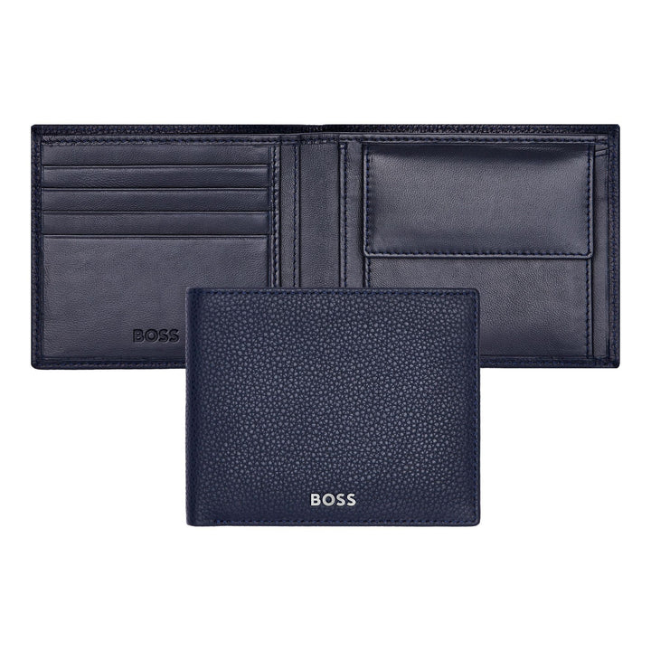 Hugo Boss Classic Grained Navy geldportemonnee HLM416N