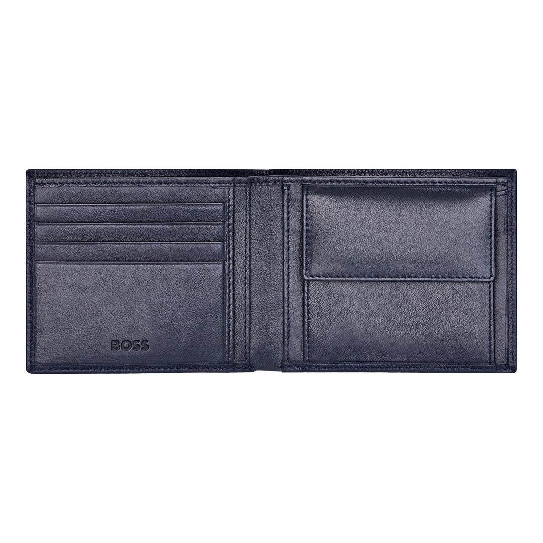 Hugo Boss Classic Grained Navy geldportemonnee HLM416N