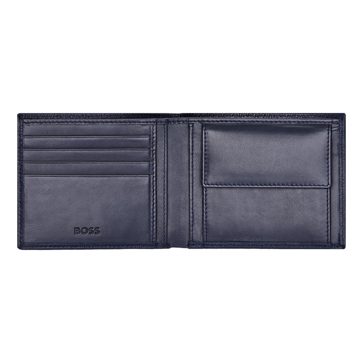 Hugo Boss Classic Grained Navy geldportemonnee HLM416N