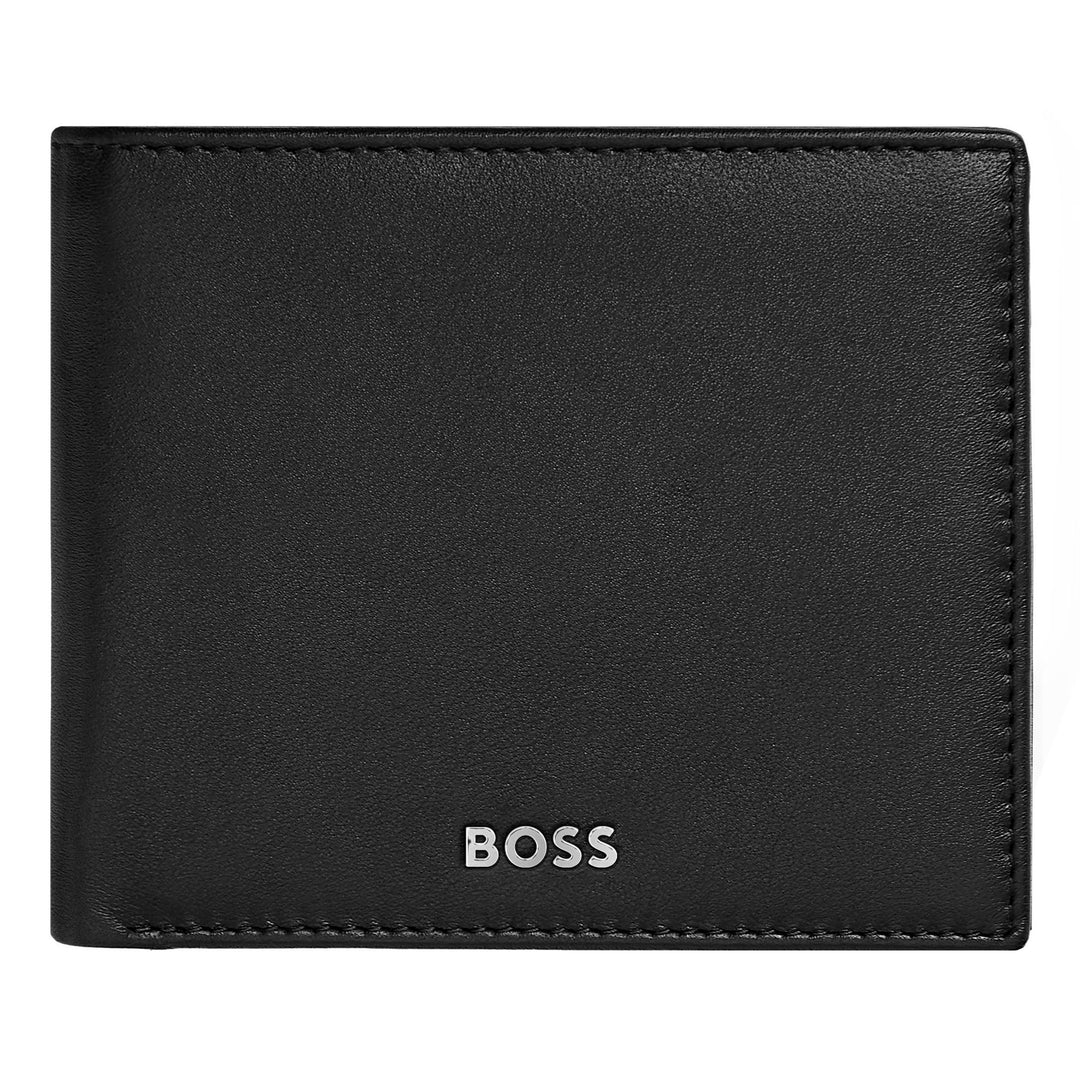 Hugo Boss Classic Smooth Flap Money Wallet Black HLN403A