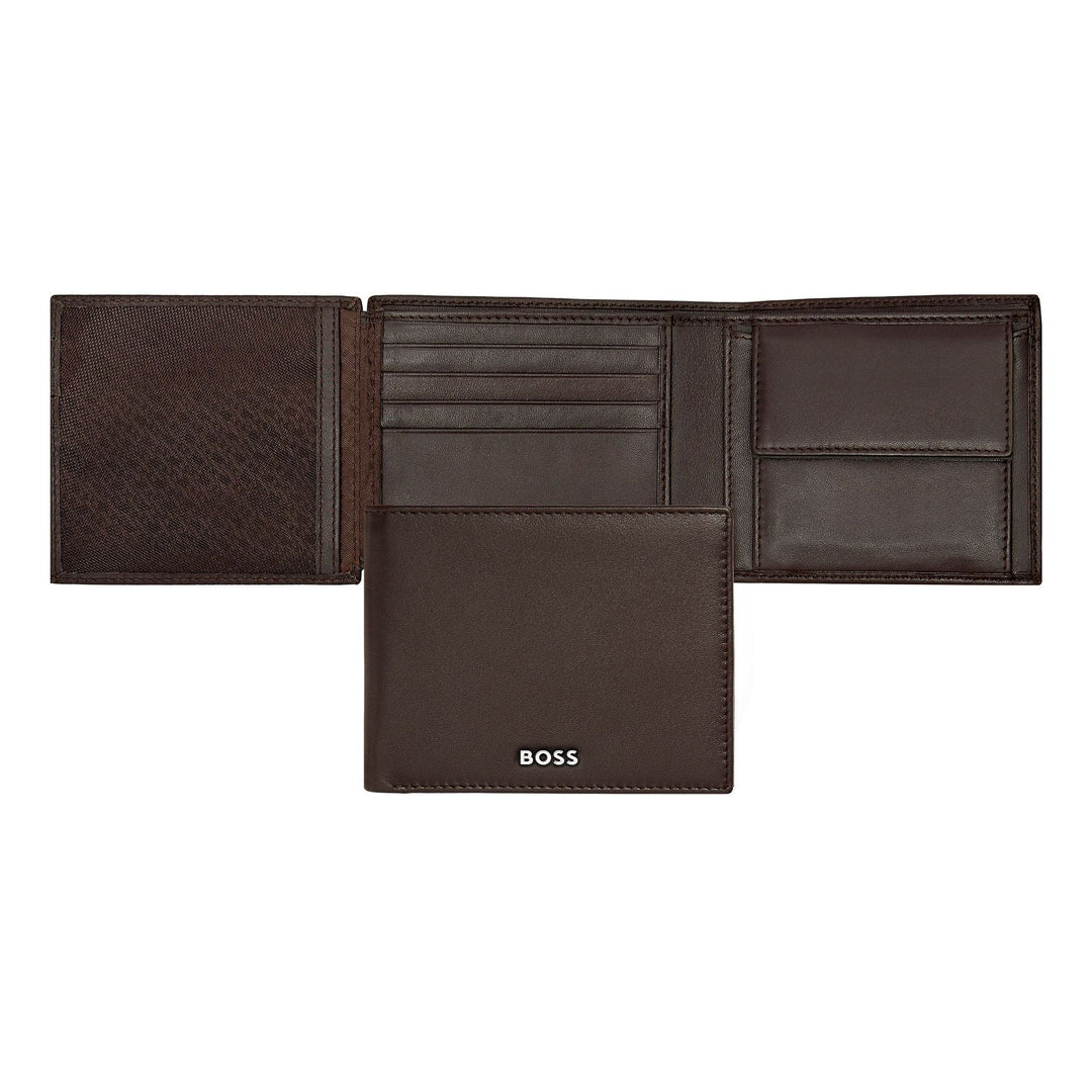 Hugo Boss Geldportemonnee met klep Classic Smooth Brown HLN403Y
