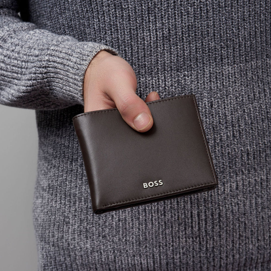 Hugo Boss Geldportemonnee met klep Classic Smooth Brown HLN403Y
