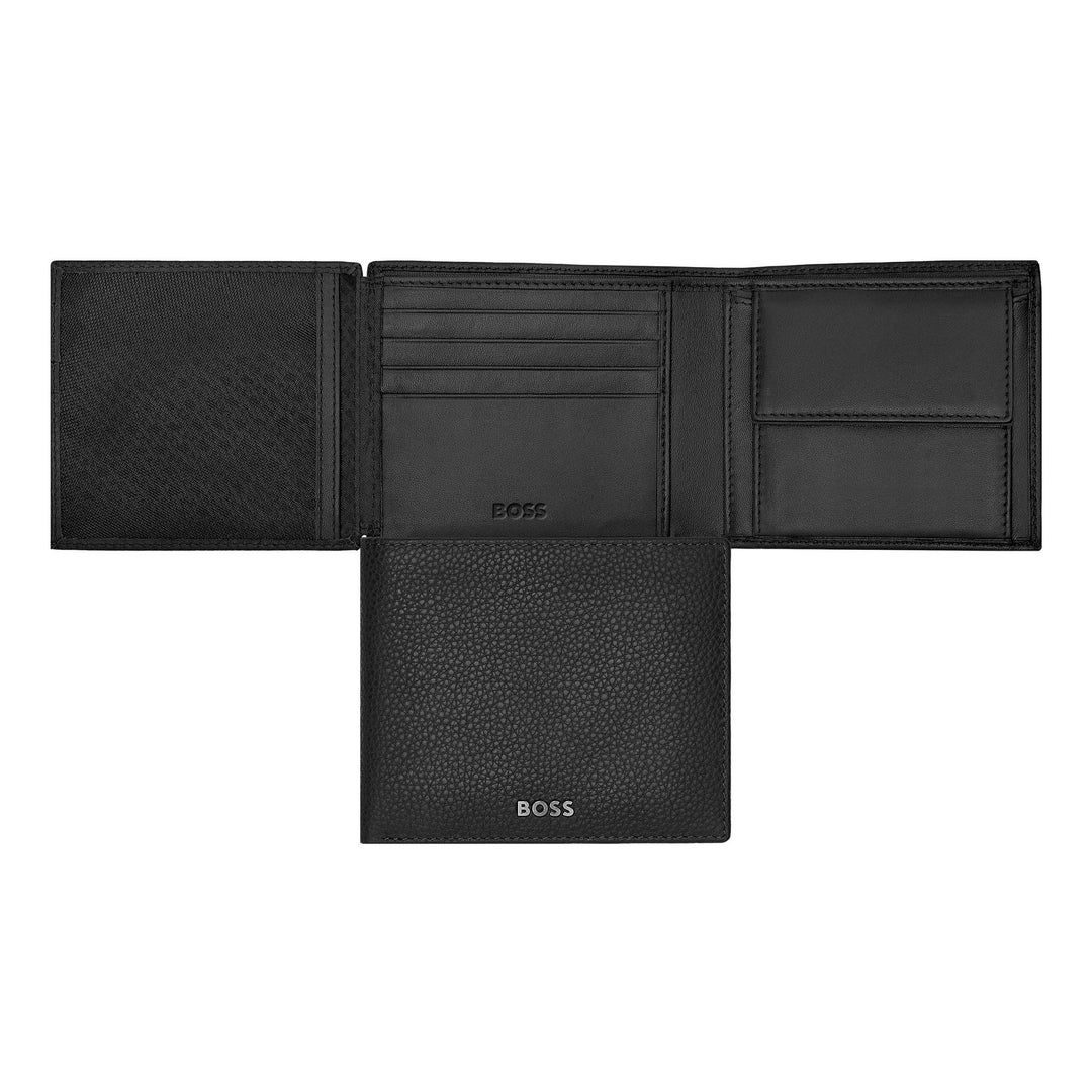 Hugo Boss Classic Grained Black Flap Money Wallet HLN416A