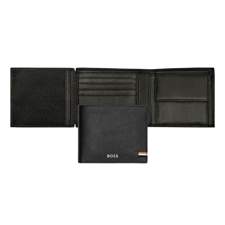 Hugo Boss Geldportemonnee met klep Iconic Black HLN421A