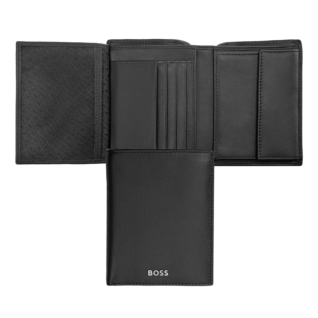 Hugo Boss Vertical wallet with flap Classic Smooth Black HLO403A