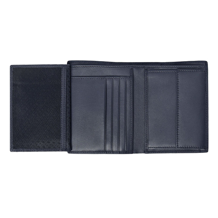 Hugo Boss Verticale portemonnee met klep Classic Granulated Navy HLO416N