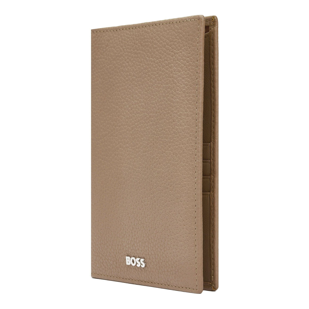 Hugo Boss Classic Reisepasshülle Granat Kamel HLP416X