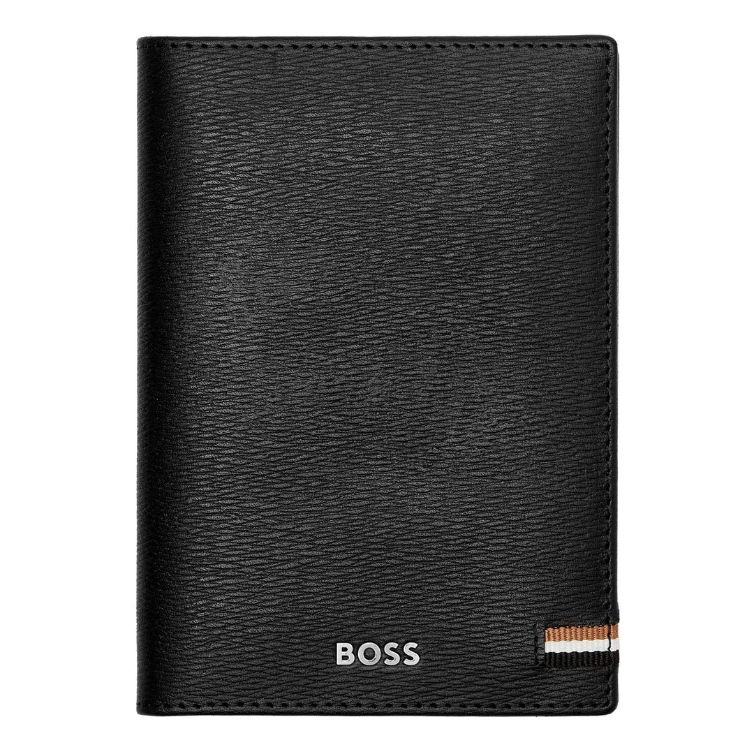 Hugo Boss Passport Holder Iconic Black HLP421A