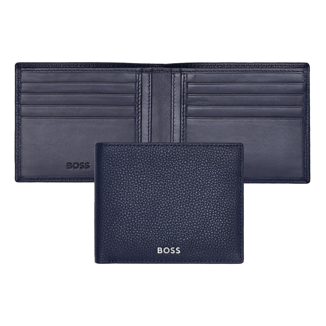 Hugo Boss Classic Granulated Wallet Navy Blue HLW416N