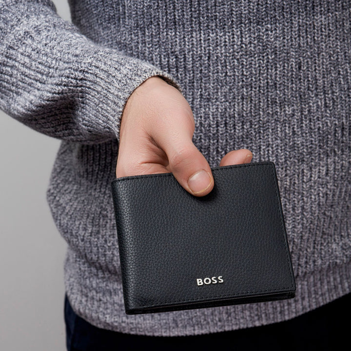 Hugo Boss Classic Flap Wallet Granulaat Zwart HLY416A
