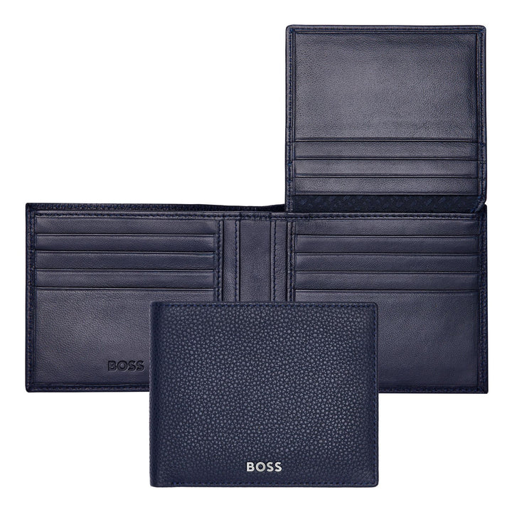Hugo Boss Classic Flap Wallet Grained Navy HLY416N