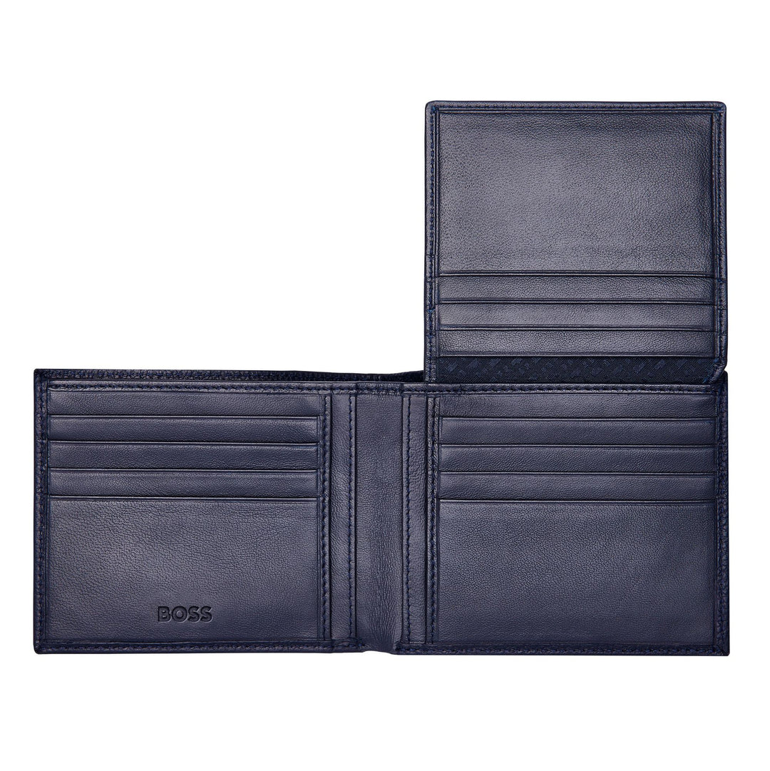Hugo Boss Classic Flap Wallet Grained Navy HLY416N