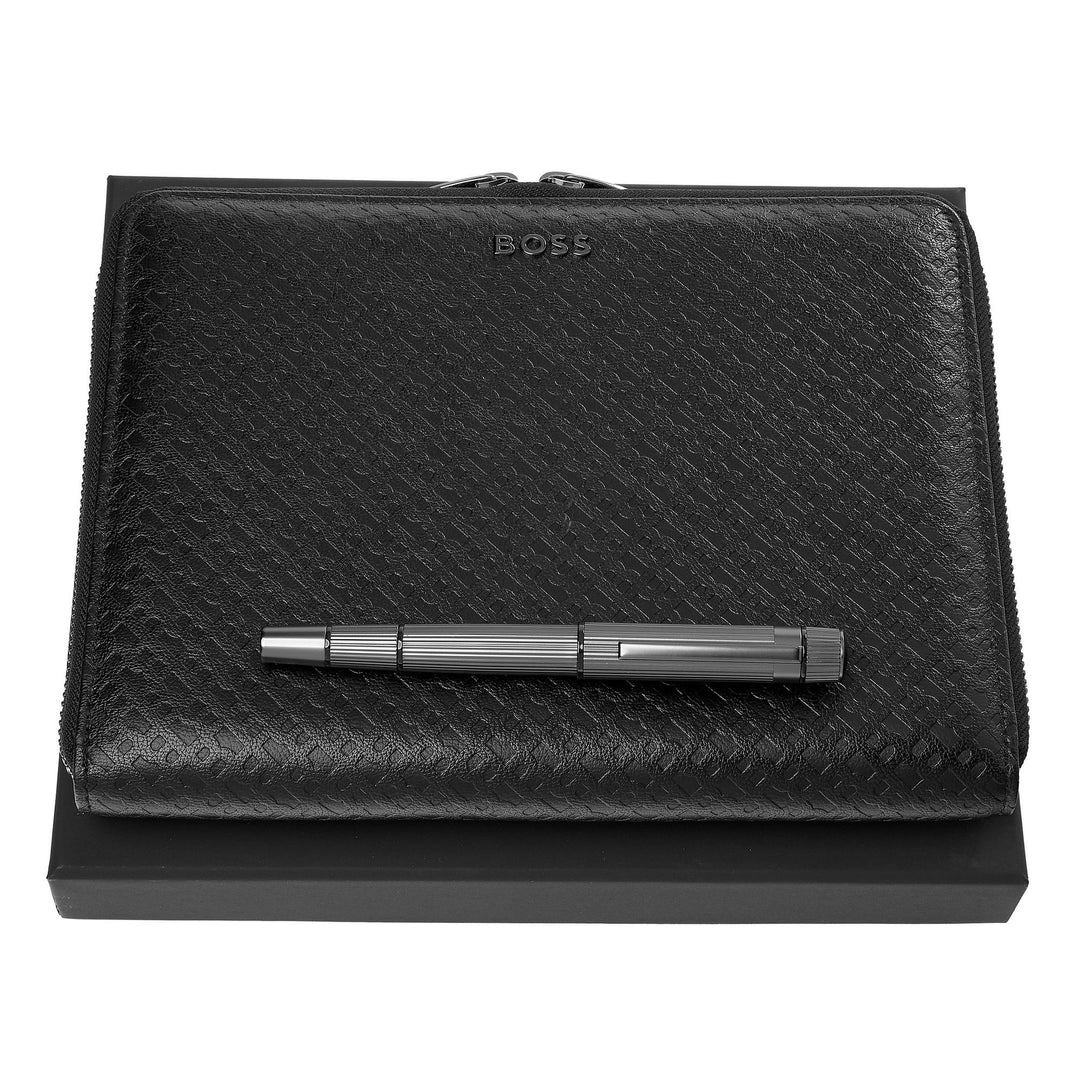 Hugo Boss Set HUGO BOSS (roller pen and A5 document folder) HPMR485D