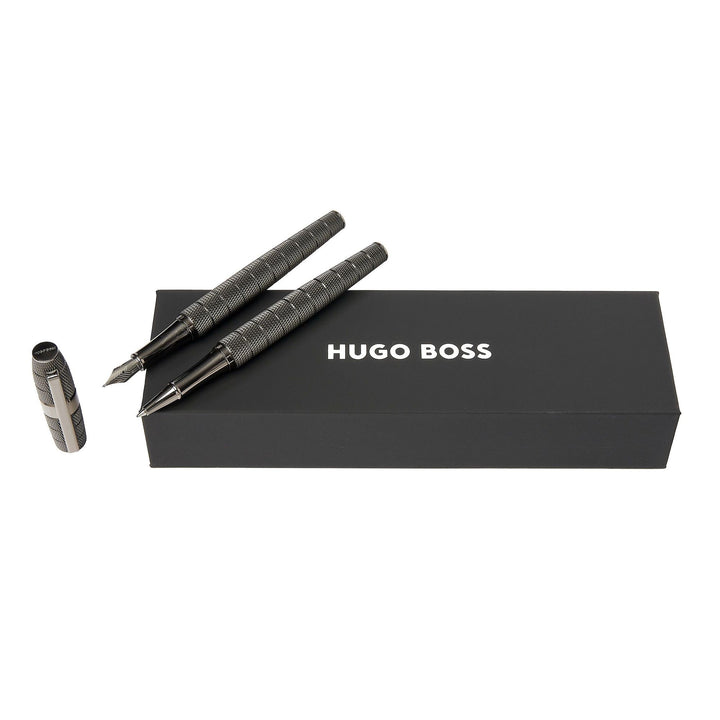 Hugo Boss Set Quantum Gun (Tintenroller und Füllfederhalter) HPPR498D