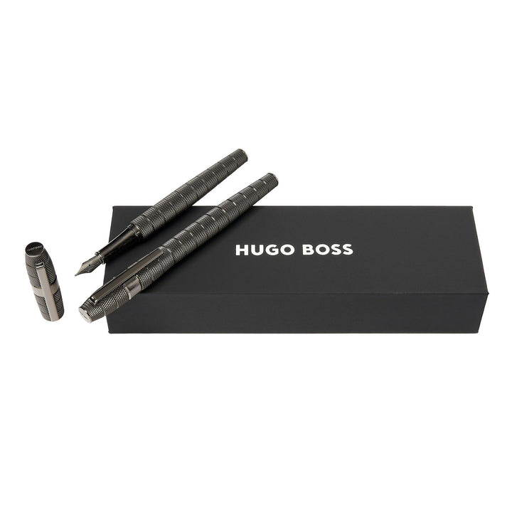 Hugo Boss Set Quantum Gun (Tintenroller und Füllfederhalter) HPPR498D