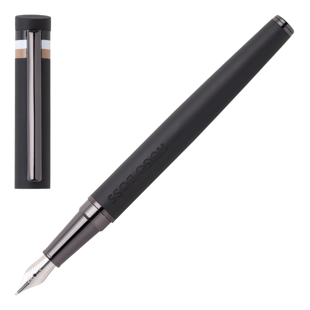 Hugo Boss Fountain Pen Loop Black Iconic HSG3522A