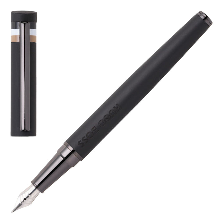 Hugo Boss Fountain Pen Loop Black Iconic HSG3522A