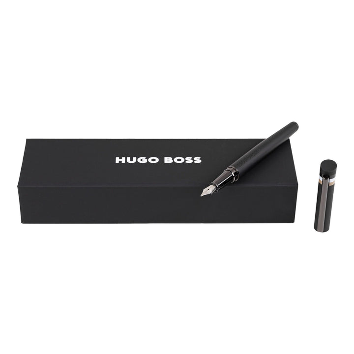 Hugo Boss Fountain Pen Loop Black Iconic HSG3522A