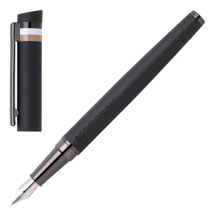 Hugo Boss Fountain Pen Loop Black Iconic HSG3522A