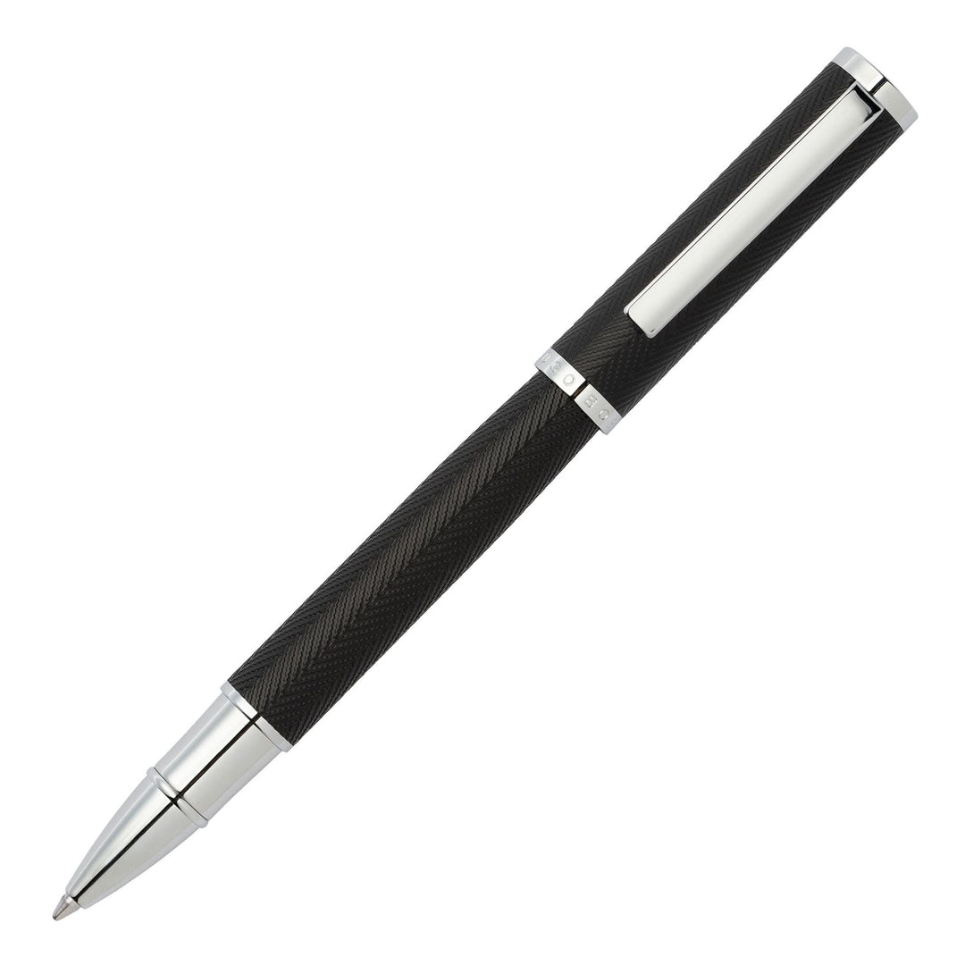 Hugo Boss Formation Herringbone Chrome Ballpoint Pen HSI1065B