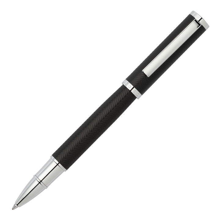 Hugo Boss Formation Herringbone Chrome Ballpoint Pen HSI1065B