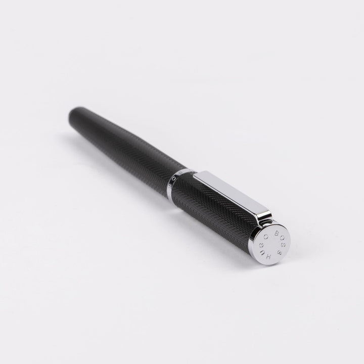 Hugo Boss Formation Herringbone Chrome Ballpoint Pen HSI1065B