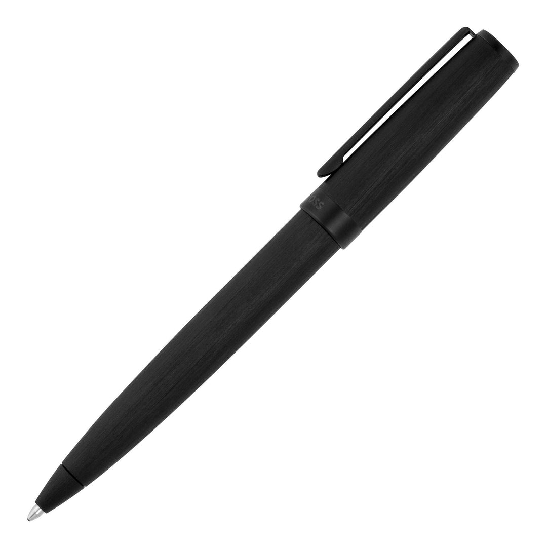 Hugo Boss Balpen Gear Geborsteld Zwart HSK4414A