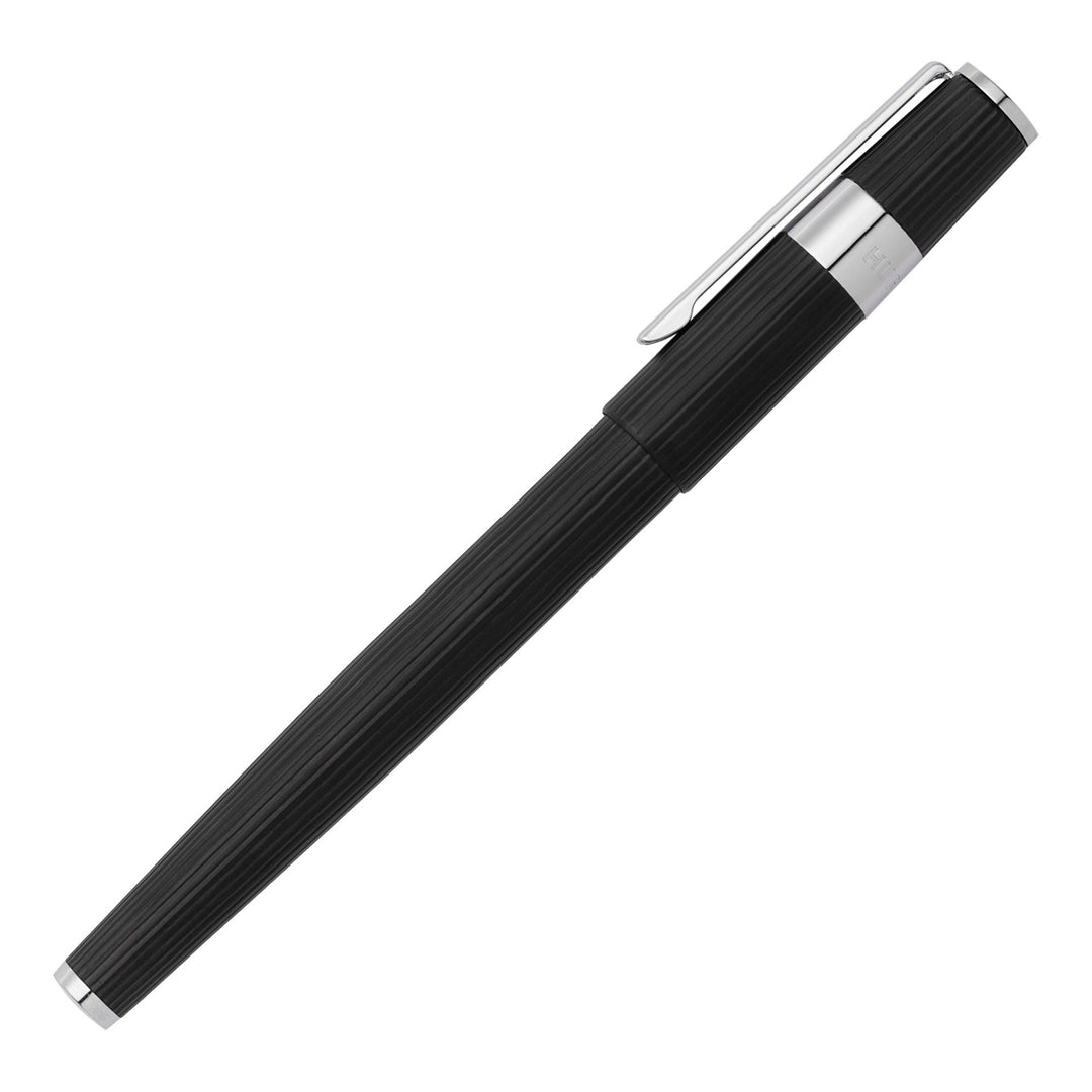 Hugo Boss Gear Pinstripe Kugelschreiber Schwarz / Chrom HSV2855A