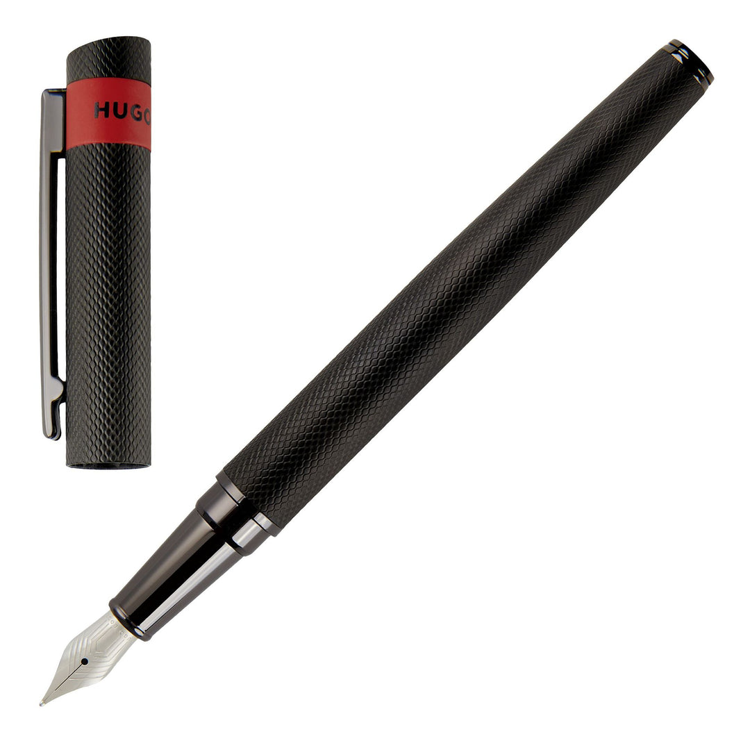 Hugo Boss Loop Diamond Vulpen Zwart HSW3672A