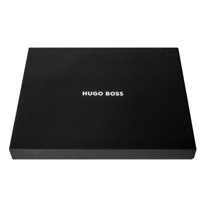 Hugo Boss A4 conferentiemap met ritssluiting Puur iconisch zwart HTA410A