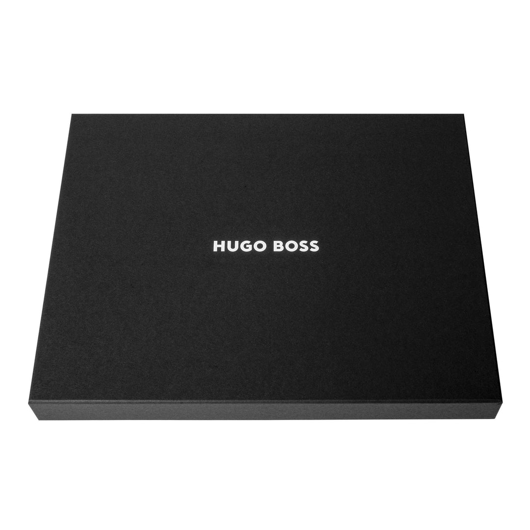Hugo Boss A4 conferentiemap met ritssluiting Puur iconisch zwart HTA410A
