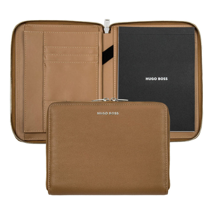 Hugo Boss A5 Conference Folder Pure Iconic Camel HTM410X