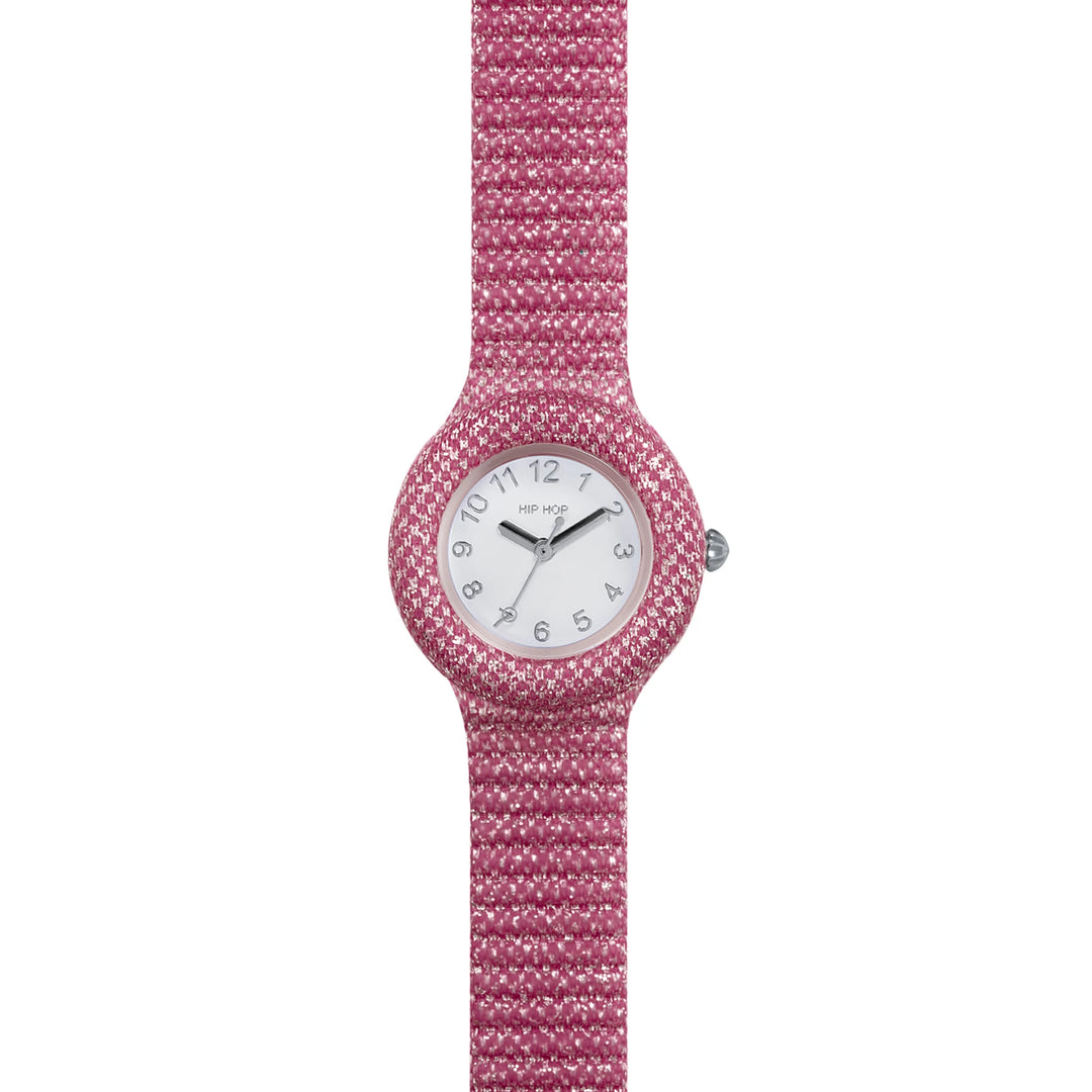 Hiphop fuchsia shimmer crush collectie klok 28 mm hwu1245