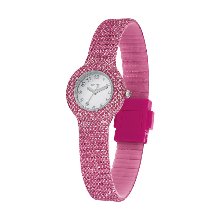 Hiphop fuchsia shimmer crush collectie klok 28 mm hwu1245