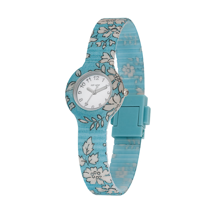 Hip Hop Light Blue Winter Blossom Collection 28mm Hwu1251 watch watch