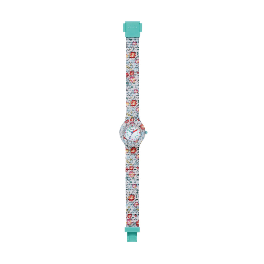 Hip-Hop-Uhr Flower Power Grün 28mm HWU1271