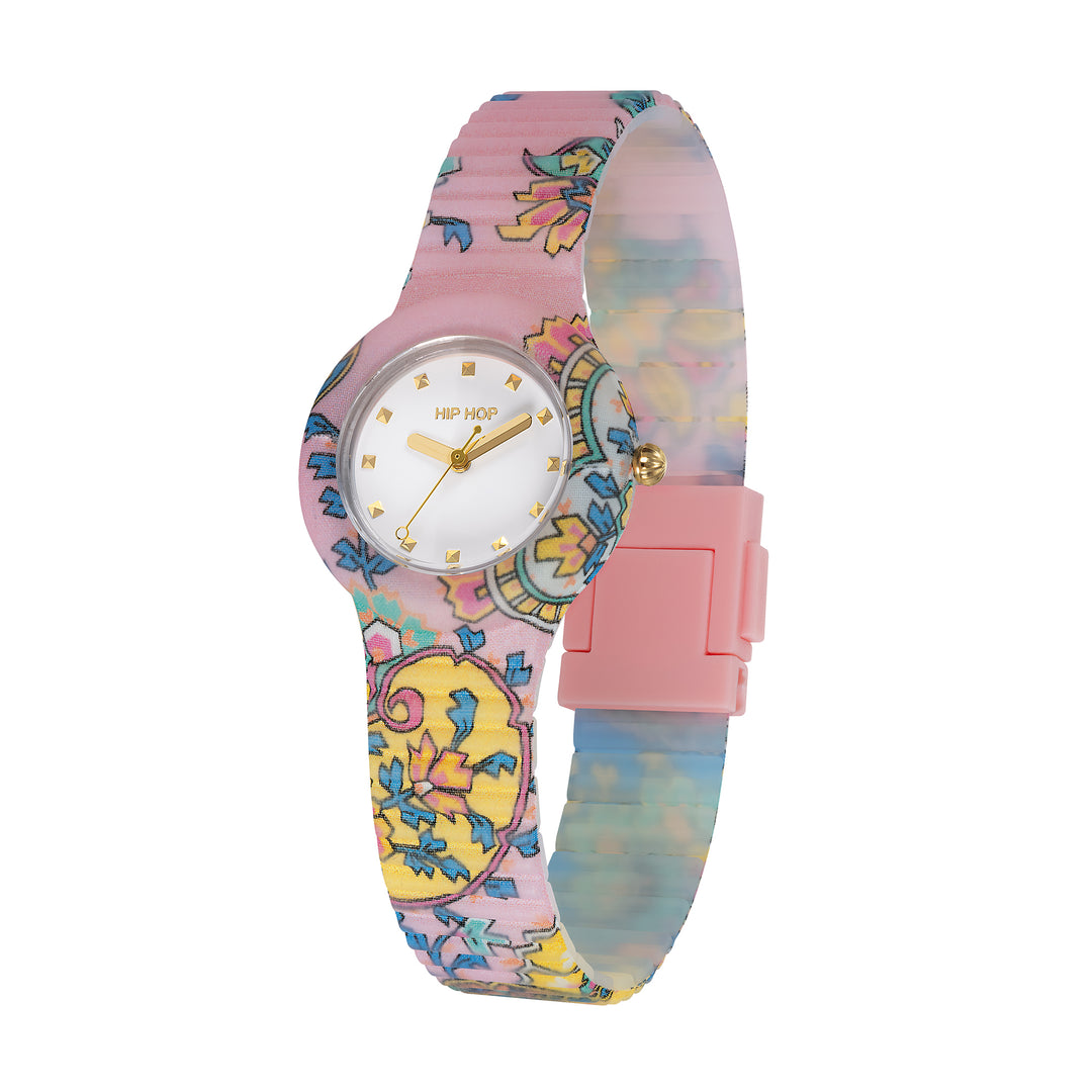 Hip Hop horloge Pink Paisley collectie 32mm HWU1310