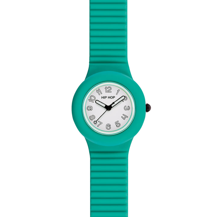 Hip Hop horloge Numbers Collection Watergroen 34mm HWU1330