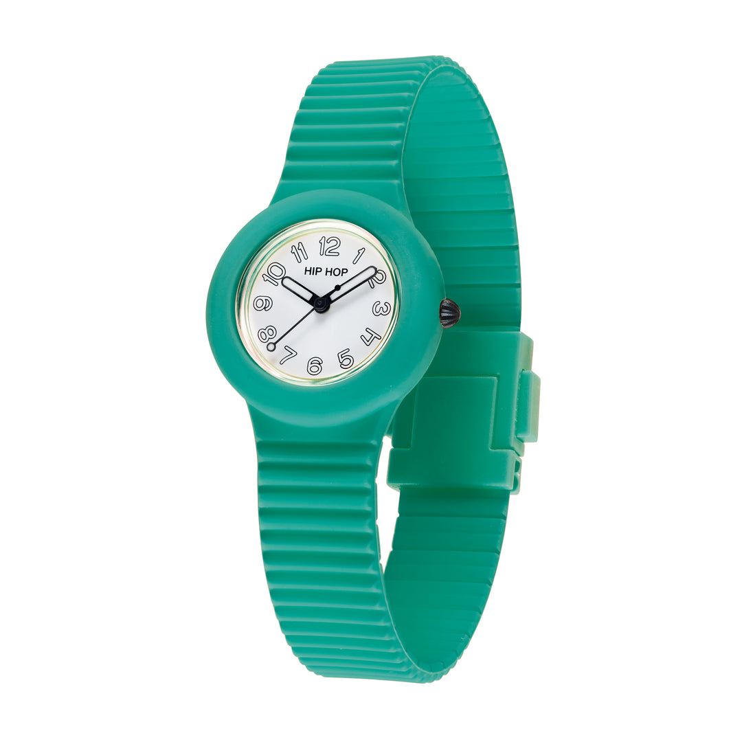 Hip Hop horloge Numbers Collection Watergroen 34mm HWU1330