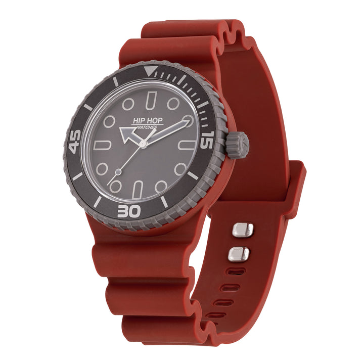 Hip Hop watch BORDEAUX/GREY Master collection 41mm HWU13334