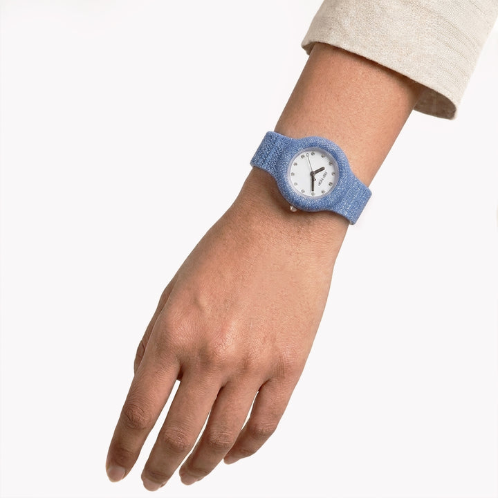 Hiphop horloge Blue Shimmer Crush 32mm HWU1337
